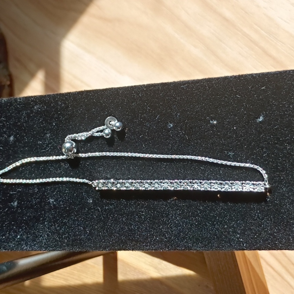 Karizia Spa Italy 925 Sterling Silver Tennis Bracelet